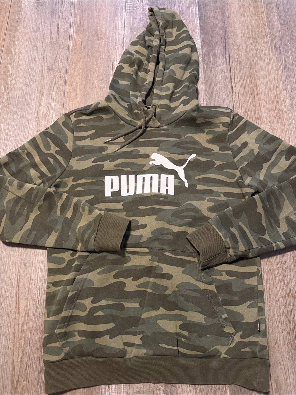 Puma Women’s Olive Camo Crewneck Hoodie
